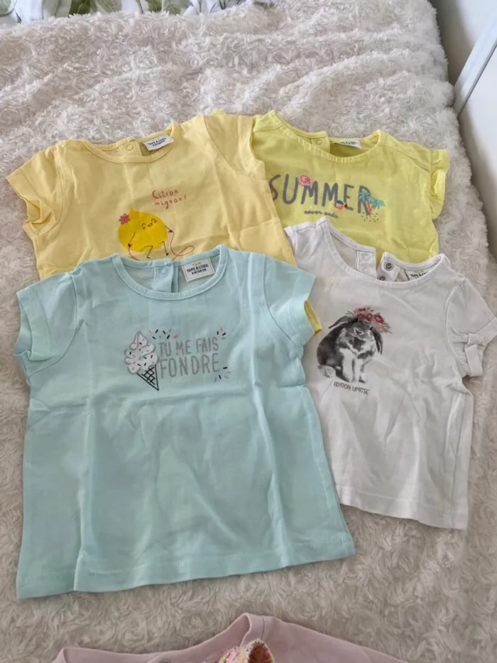 Lot de 4 tee shirt fille