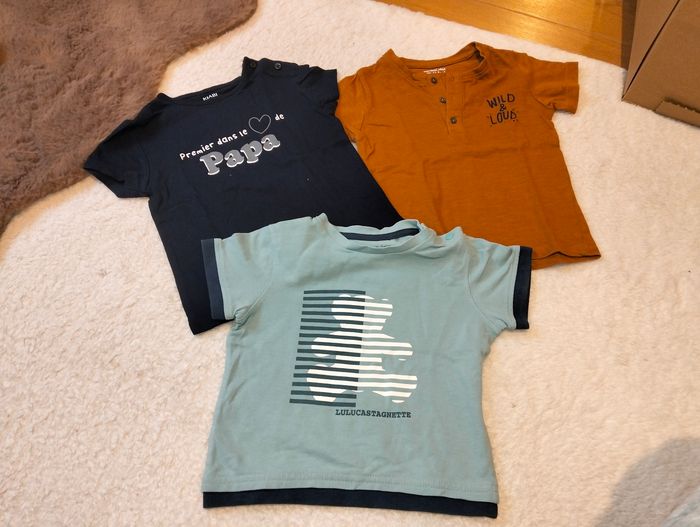 Lot tee shirt 18mois