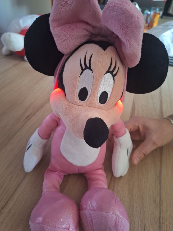 peluche minnie licorne lumineuse - photo numéro 2
