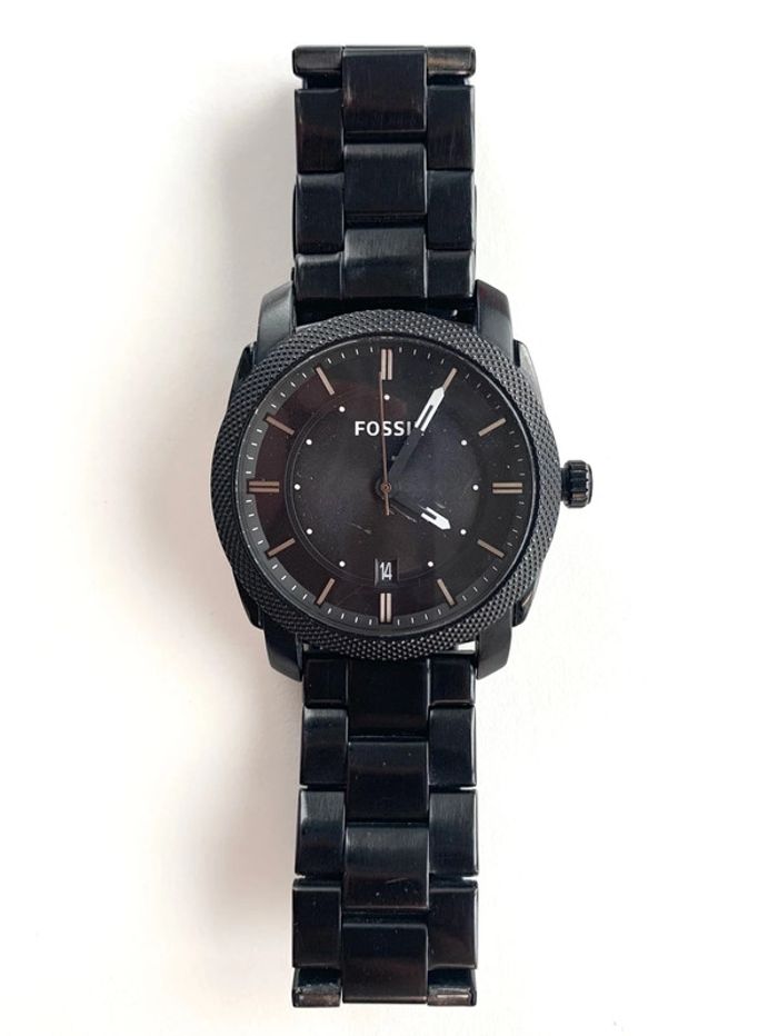 Montre Machine Fossil en acier inoxydable noir - photo numéro 2