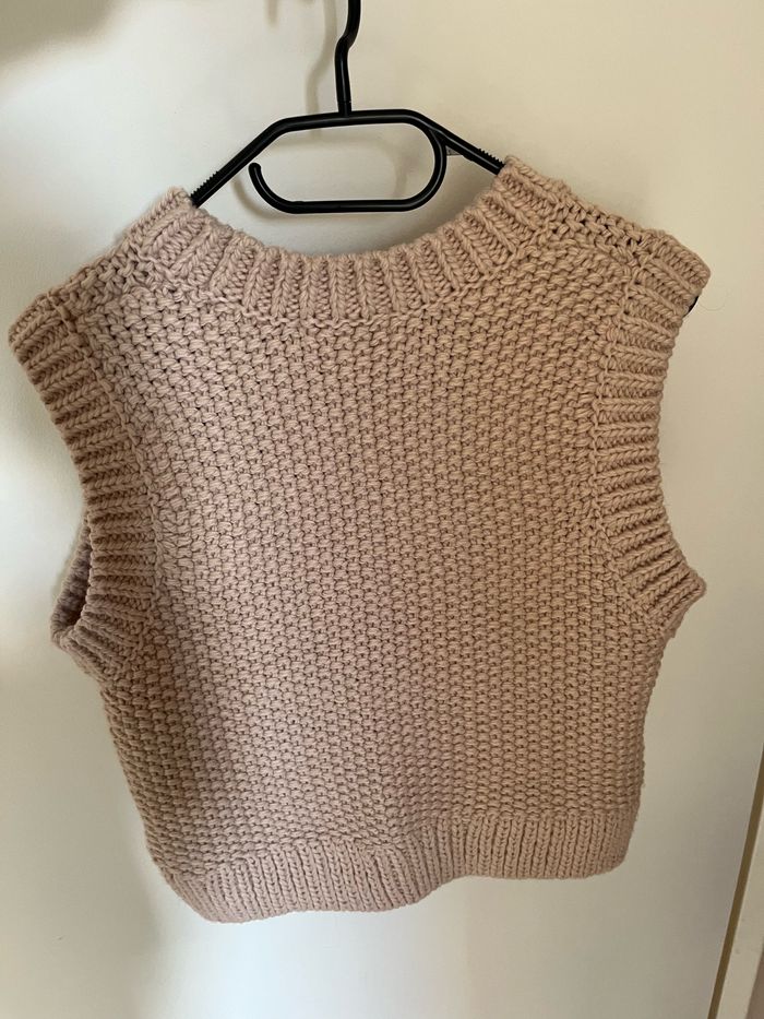 Pull sans manches H&M t.S - photo numéro 2