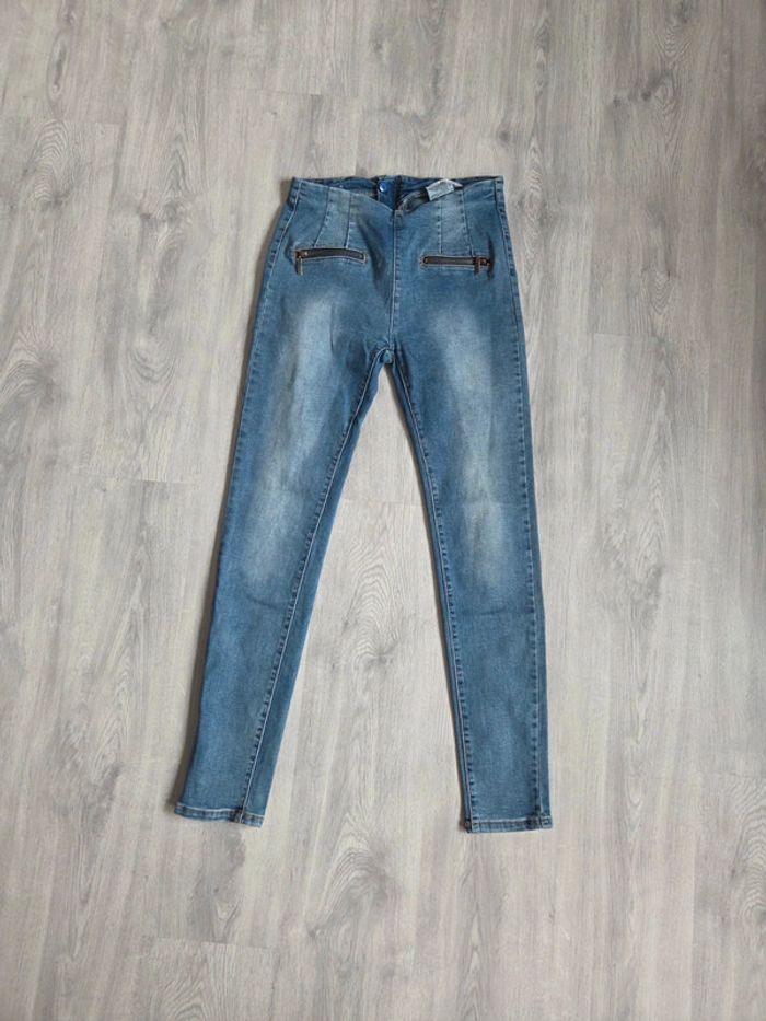 Jean slim ana & lucy - taille m - style zippé