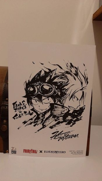 Ex-libris Edens Zero X Fairy Tail 20 ans Pika Edition Hiro Mashima