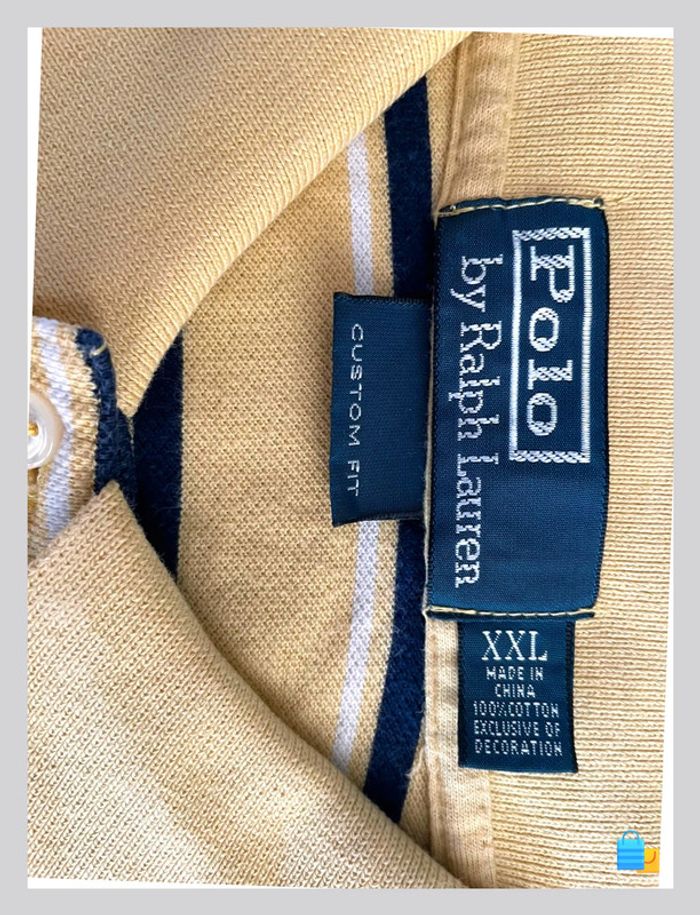 Polo Ralph Lauren – Homme – Taille XXL – Jaune – Très bon état - photo numéro 4