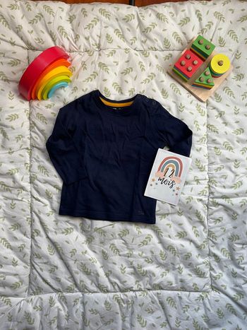teeshirt manches longues marine 12 mois du pareil au même