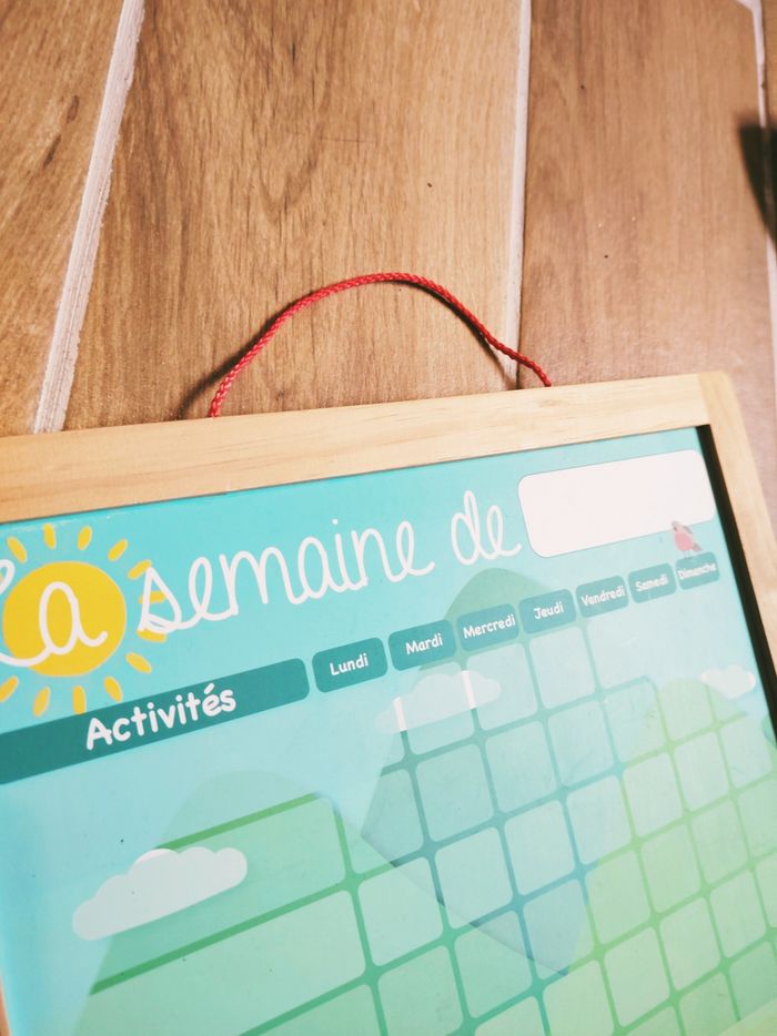 📆 Jeu éducatif - Calendrier/ Tableau de Routine Magnétique "Ma Semaine"- - photo numéro 6
