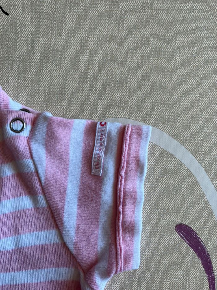 Tee shirt bébé 6 mois Elle est où la mer - photo numéro 3