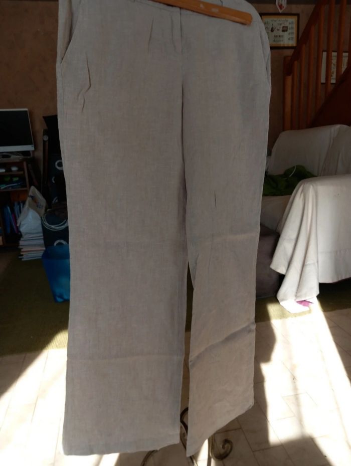 Pantacourt en lin (T.36)