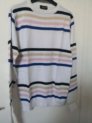 pull homme à rayures