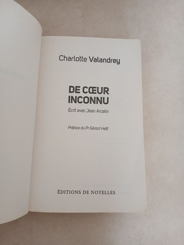 Livre De cœur inconnu - photo numéro 2