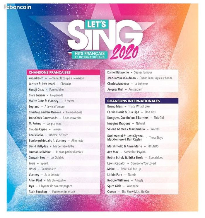 Jeu Switch "LET'S SING 2020" + 2 micros - photo numéro 2