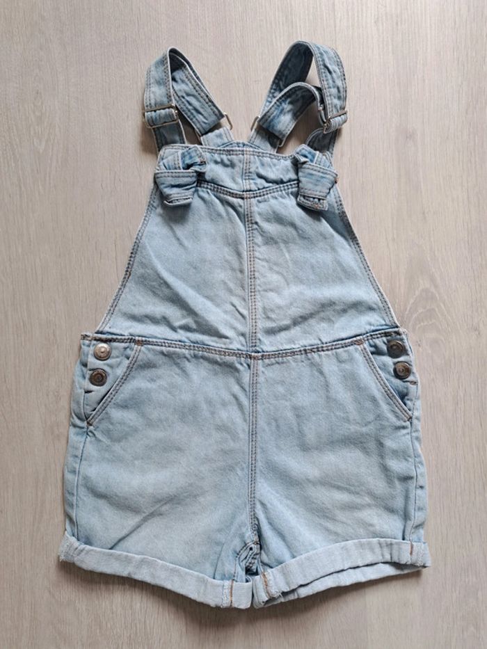 Salopette short jean