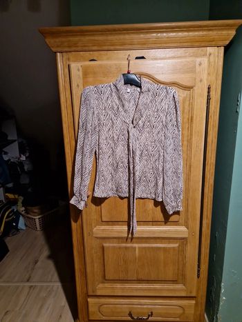 Chemisier taille m vintage lavallière lurex