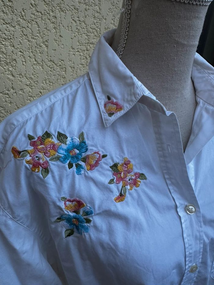 🌸 Chemise Kenzo blanche brodée – Taille M 🌸 - photo numéro 5