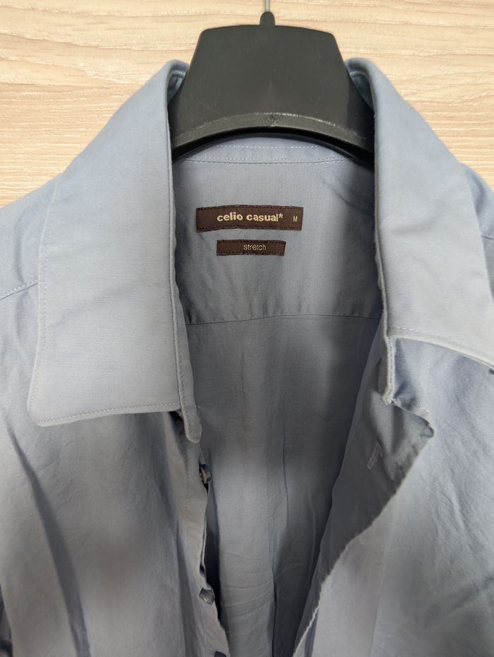 Chemise homme Celio, taille M, stretch, très bon état - photo numéro 2