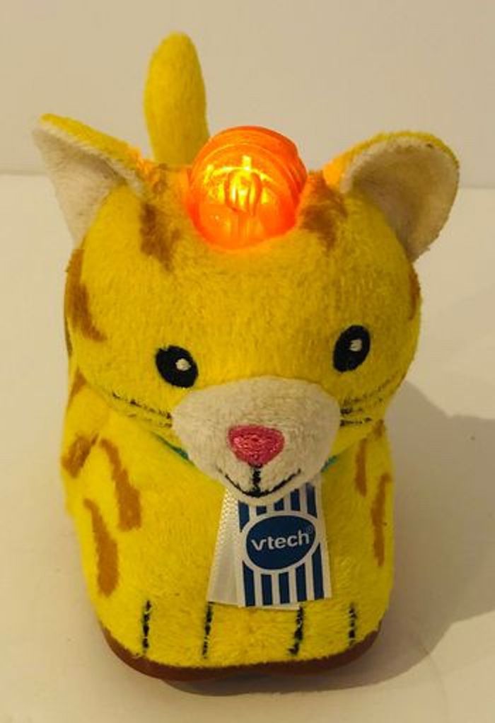 Vtech Tut Tut Animo en peluche Minou le chat tout doux cheval lion chien lapin mouton animaux animal ferme jungle bateau garage coq poule cabane magique niche chien copains bolides rare lot SOP77 - photo numéro 4