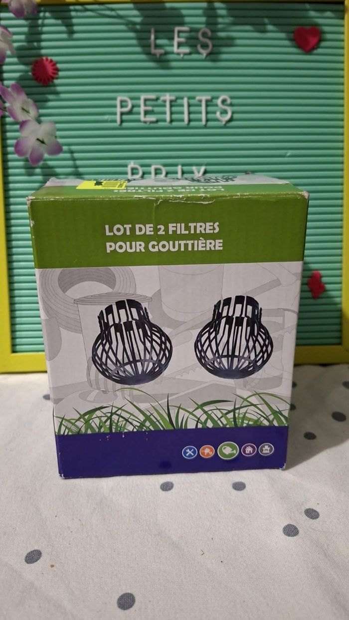 Filtres pour gouttière