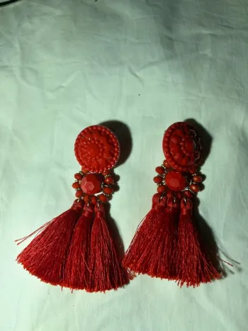 Boucles d’oreilles rouge