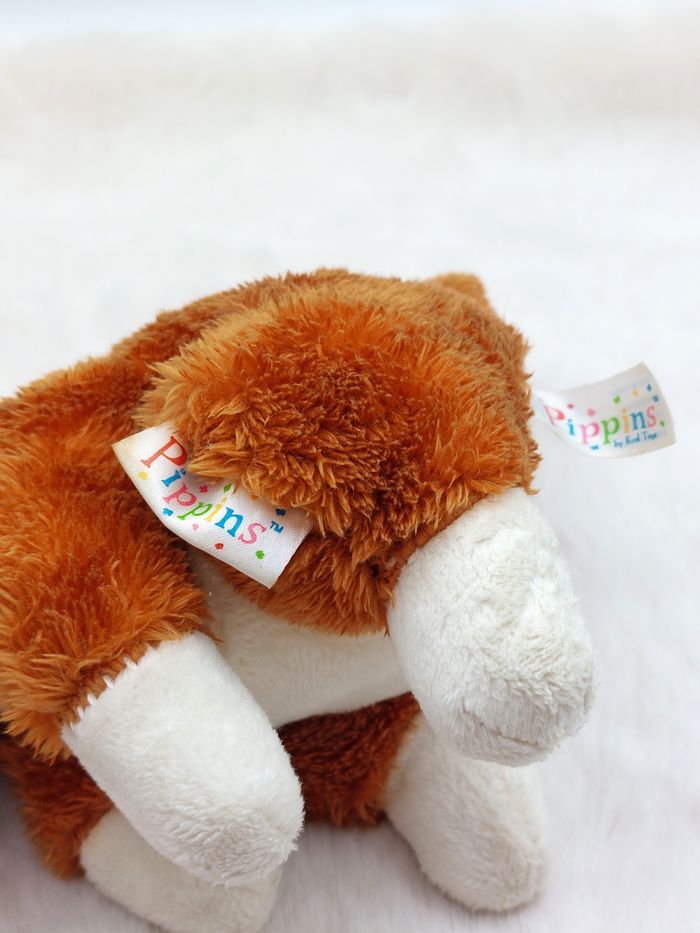 Doudou peluche kangourou marron blanc Pippins KEEL TOYS 18 cm avec oreilles - photo numéro 5