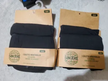 Lot de 4 culottes menstruel taille 46/48