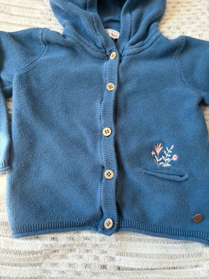 Cardigan à capuche fille lupilu 18/24 mois - photo numéro 2