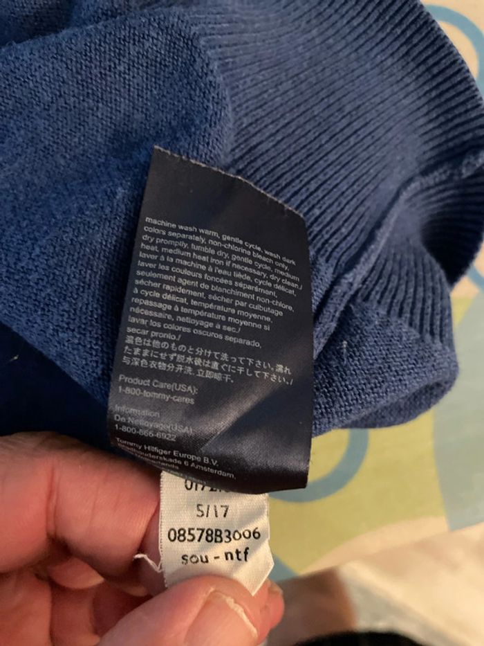 Pull Tommy Hilfiger – Homme – Taille L – Bleu - photo numéro 6
