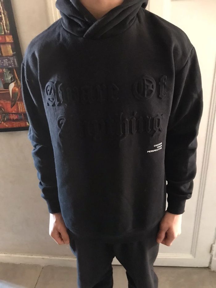 Sweat à capuche noir Pull&Bear taille M - photo numéro 2