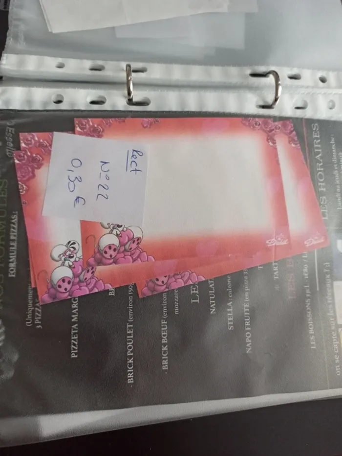 Feuille Diddl rectangulaire 22 0,30€