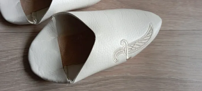 Babouche enfant beige clair - photo numéro 5