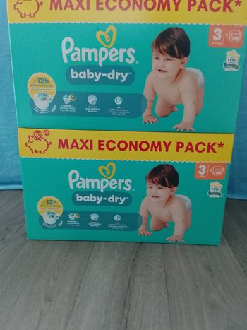 2 carton couche Pampers taille 3