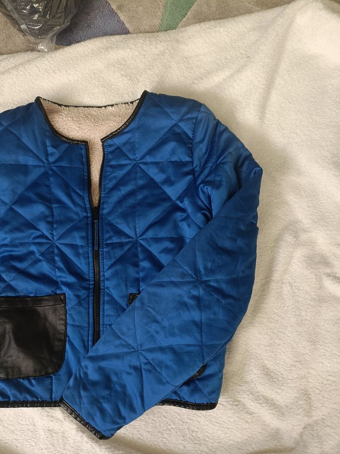 Veste réversible bleue/ecrue Miss captain 10 ans/12 ans - photo numéro 2