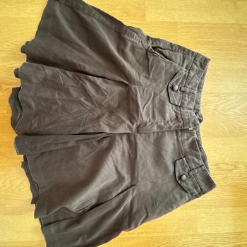 Jupe short couleur chocolat