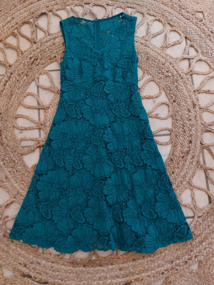 Robe Naf Naf dentelle verte