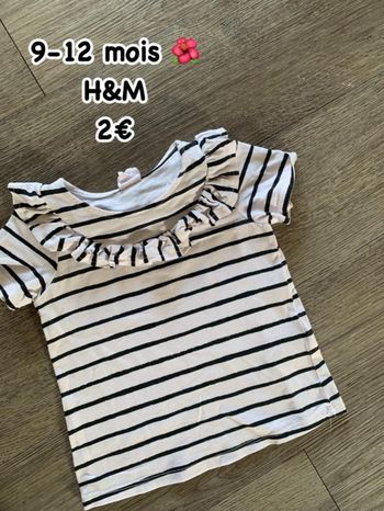 T-shirt 🌺 9-12 mois 🌺 H&M