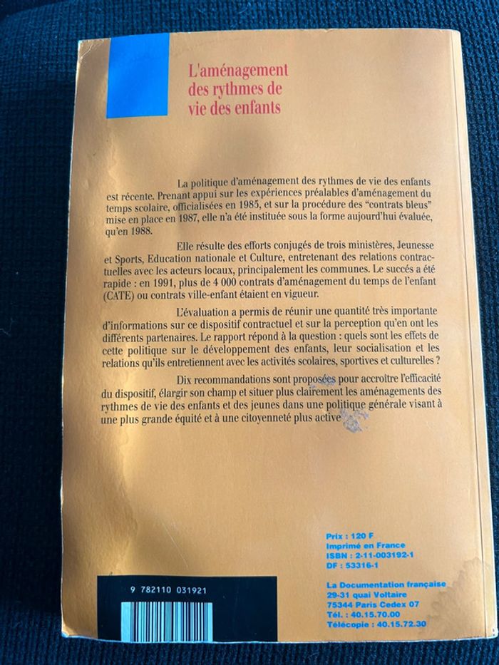 L’aménagement des rythmes de vie des enfants - photo numéro 2