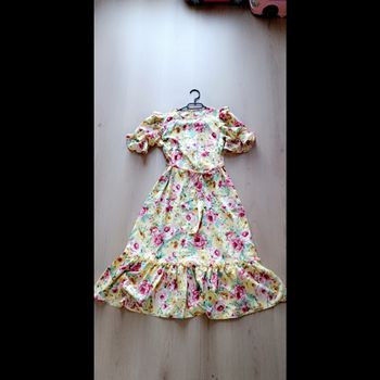 🍇 NEUF superbe robe fleurie automne