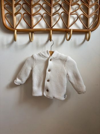 Veste blanche 3 mois
