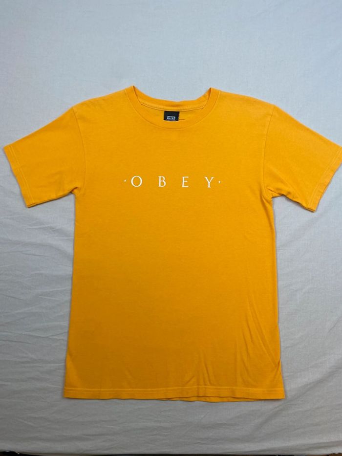 T-shirt OBEY Jaune Moutarde, Homme, S (300) - photo numéro 2