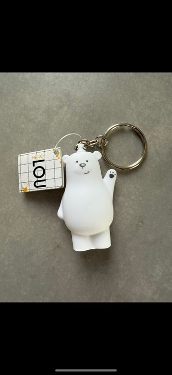 Porte clé Ours blanc