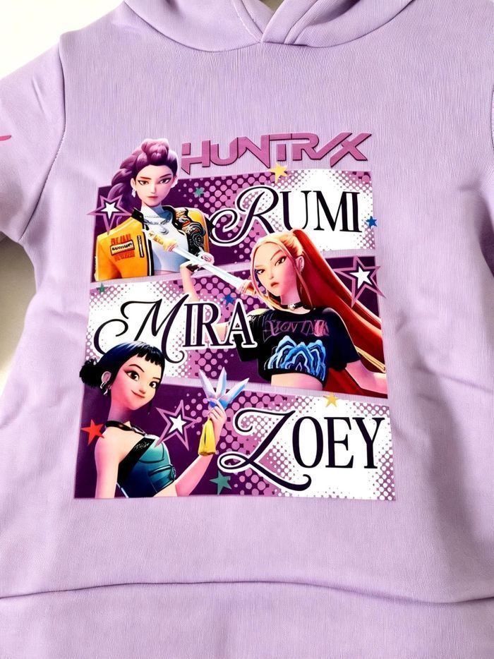 Sweat fille Kpop violet 3 ans - photo numéro 3