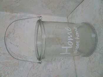 Seau à glaçons en verre avec anse