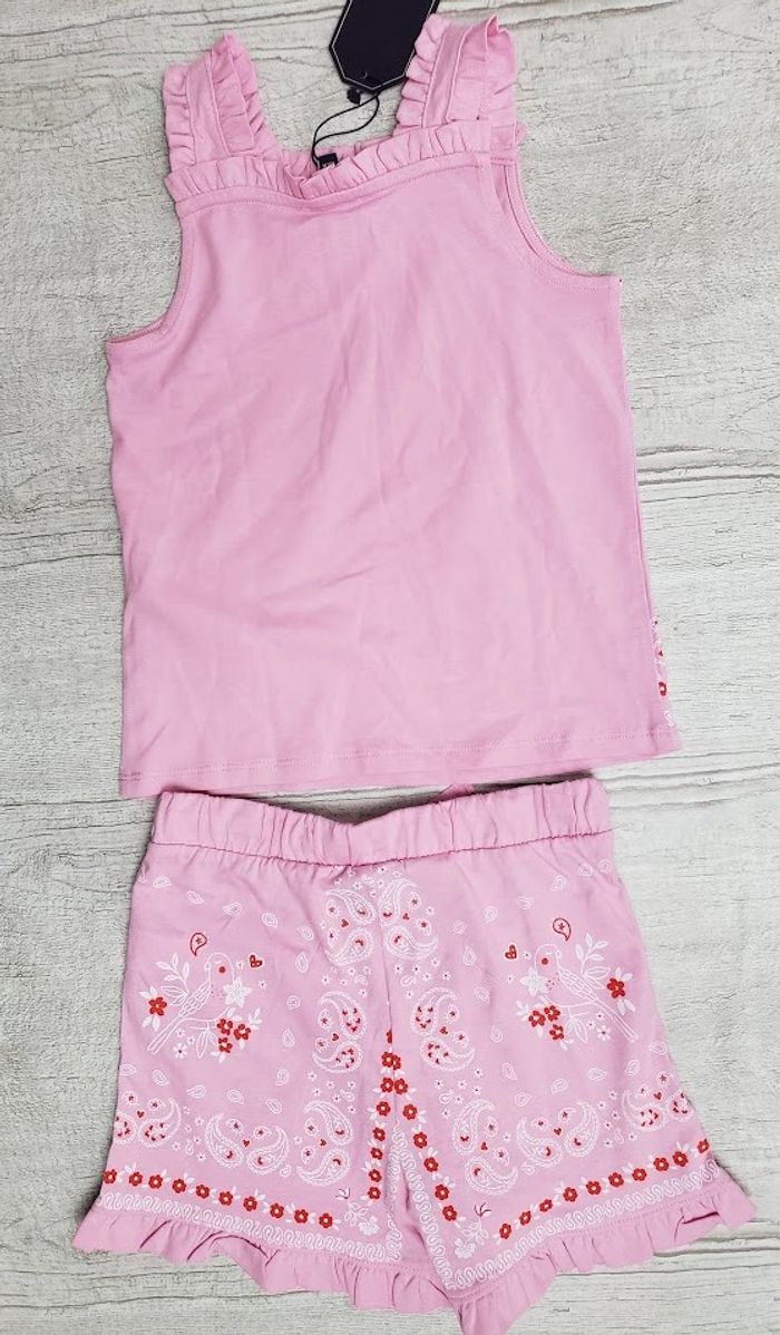 Ensemble Sergent major 6 ans débardeur et short rose Kueplette - photo numéro 2