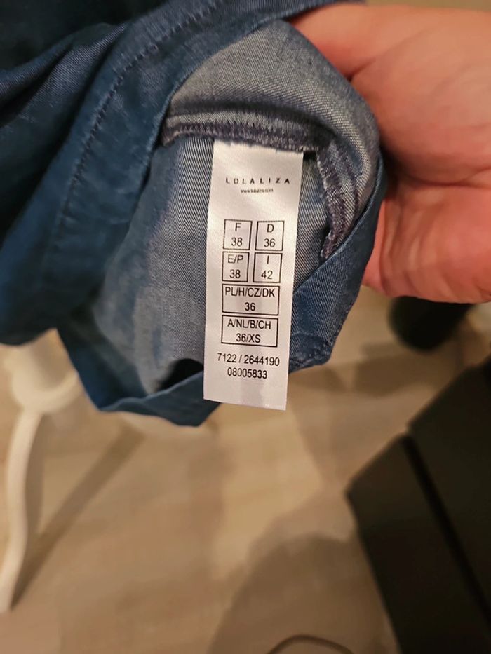 Robe en jeans nœuds aux manches LolaLiza 36 neuve étiquette - photo numéro 6
