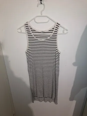 Robe à bretelle marinière