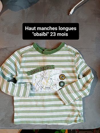 Haut manches longues 23 mois