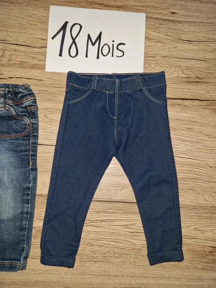 Lot pantalon fille 18 mois - photo numéro 3