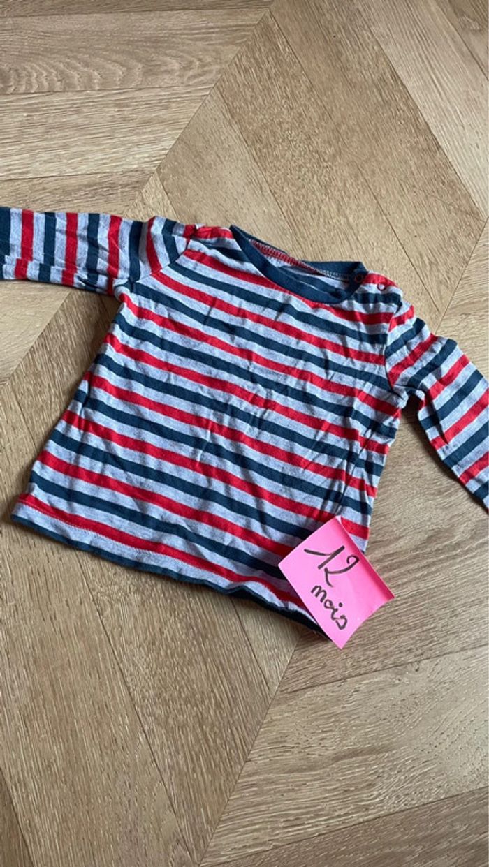 Lot t-shirt et pull 12 18 mois - photo numéro 4