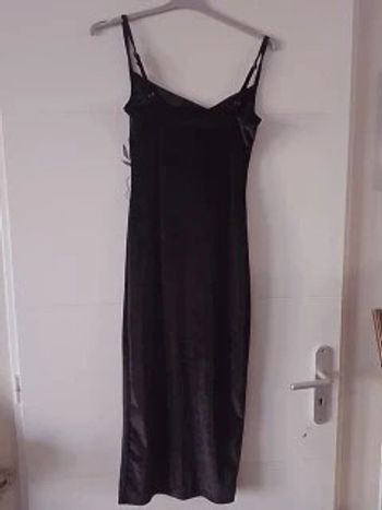 Robe noir velour