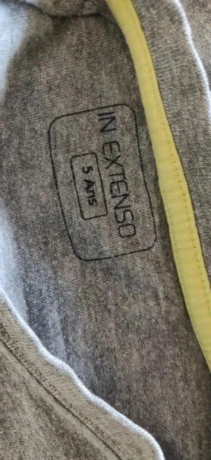 T-shirt ml gris In Extenso 5 ans - photo numéro 3