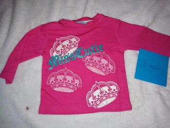 Tee shirt 3 mois fille